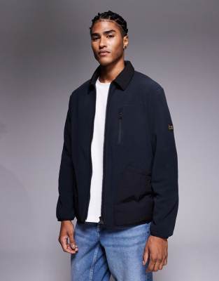 Barbour International Barbour International Albby microfleece overshirt in dark navy