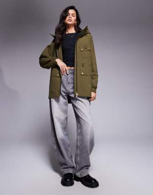 Barbour International Barbour International Alicia waterproof jacket in khaki-Green