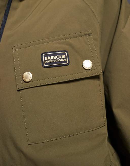 Barbour International Alicia waterproof jacket in khaki , 3 of 4