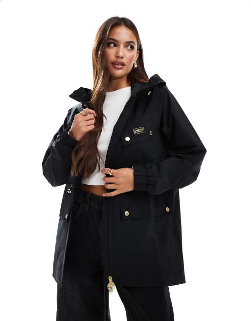 Barbour waterproof jacket womens Black online