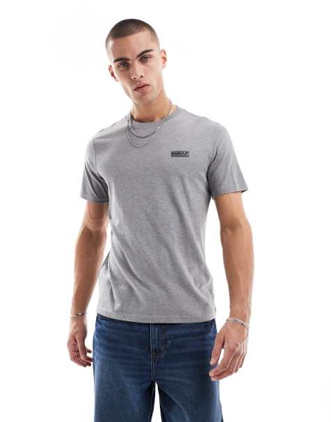 Barbour International – Antracitgrå t-shirt med liten logga - view 1