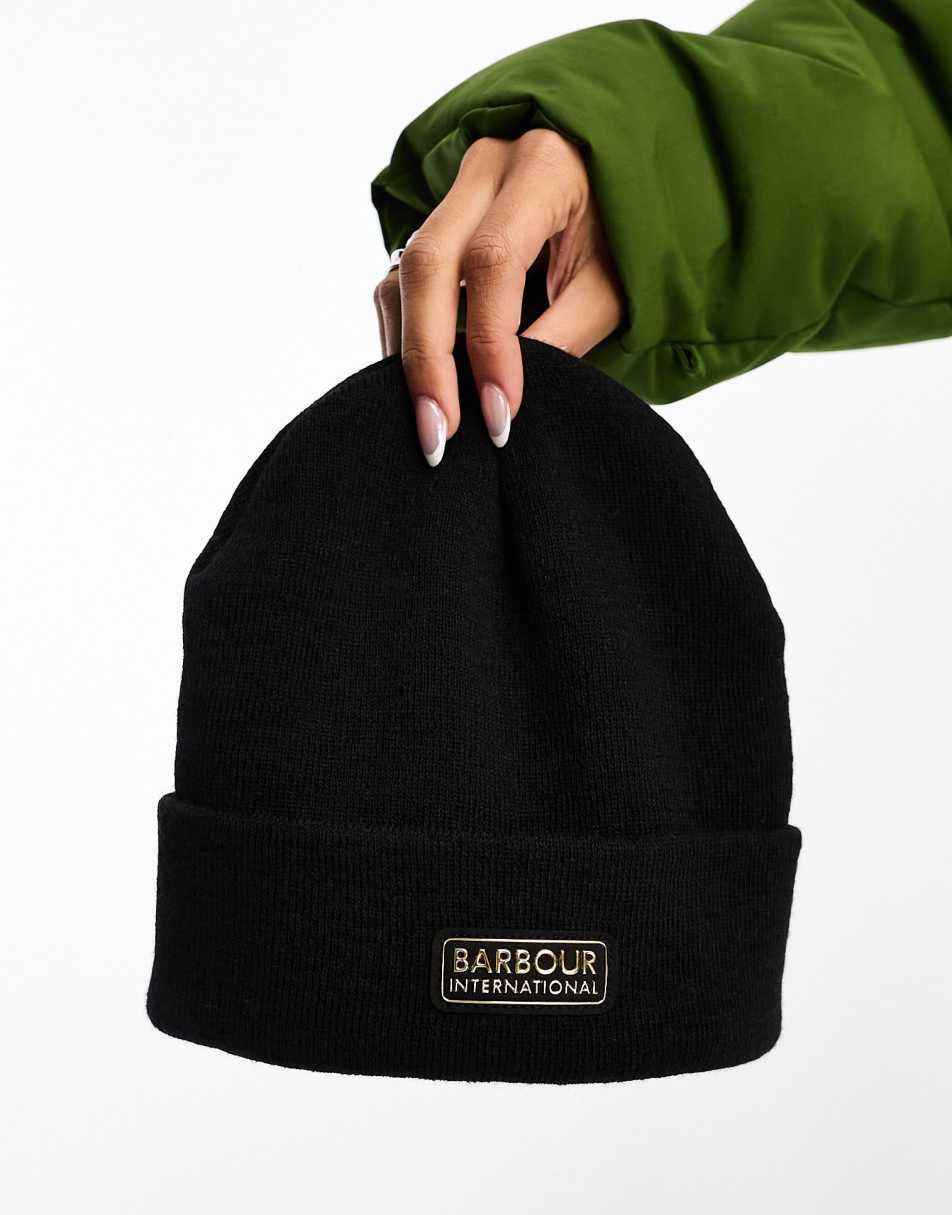 Barbour International Apex beanie in black