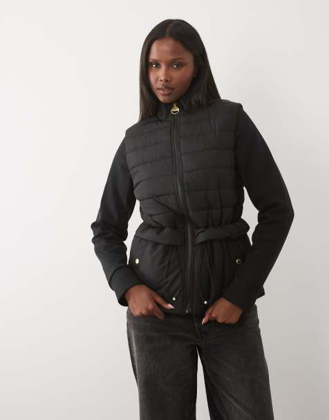 Barbour International Ari gesteppte Sweatjacke in Schwarz - view 1