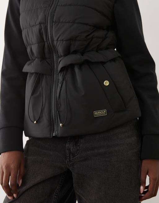 Barbour International Ari gesteppte Sweatjacke in Schwarz, 3 von 4