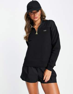 Barbour International Artega half zip sweatshirt in black - ASOS Price Checker