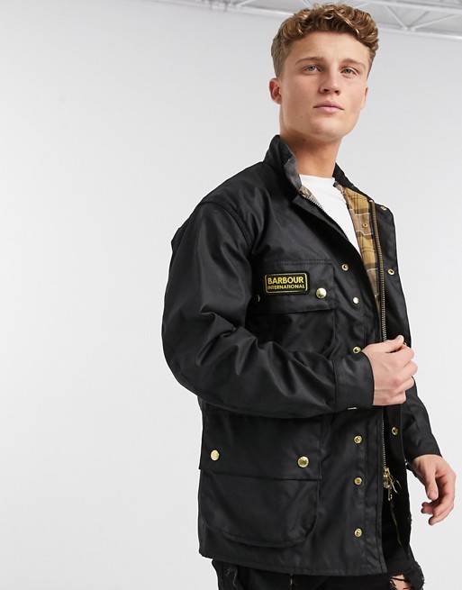 Barbour International authentic motorcycle wax jacket