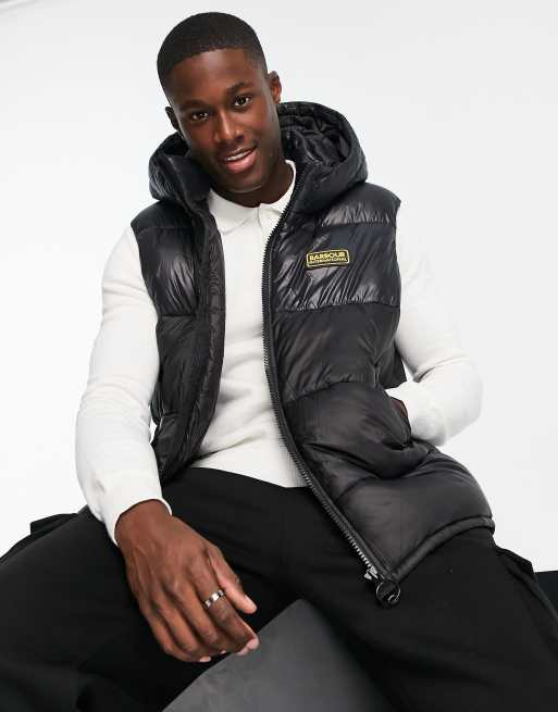 Barbour International – Balfour – Czarny pikowany bezrękawnik 