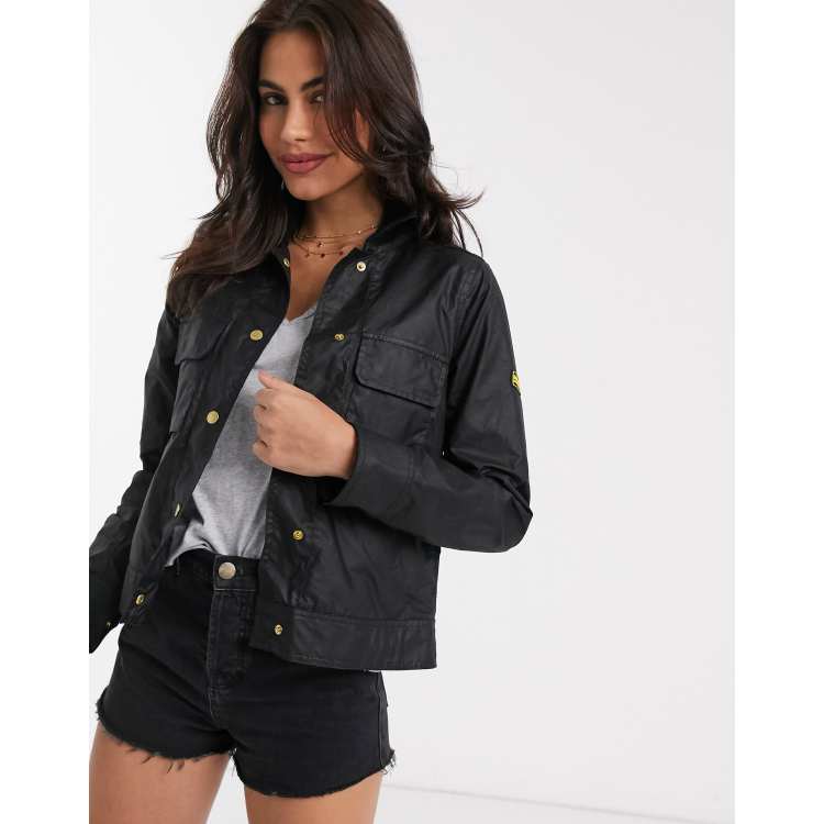 Short wax cheap jacket ladies