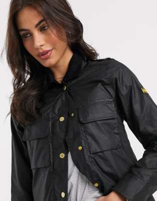 barbour short wax jacket