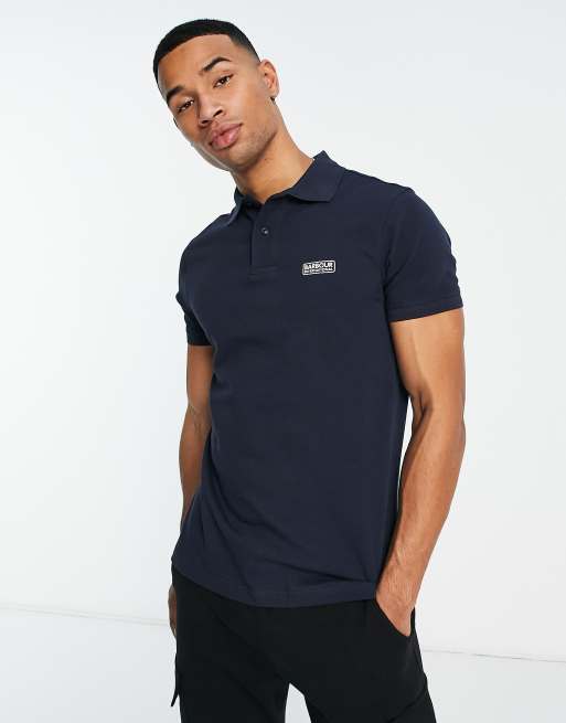 Barbour International – Basic-Polohemd in Marineblau