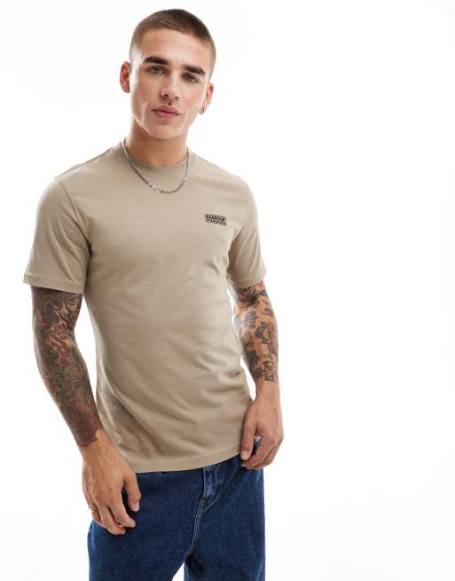 Barbour International - Beige T-shirt med lille logo