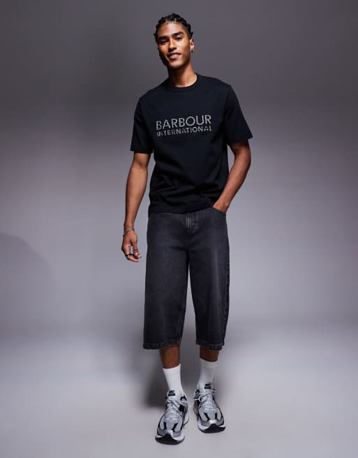 Barbour International – Bertie – Svart t-shirt med logga, 2 av 5