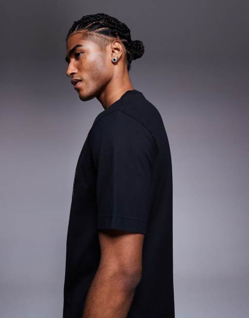 Barbour International – Bertie – Svart t-shirt med logga, 5 av 5