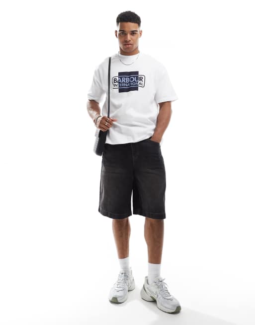 Barbour International – Biały T-shirt z nadrukiem, 2 z 4