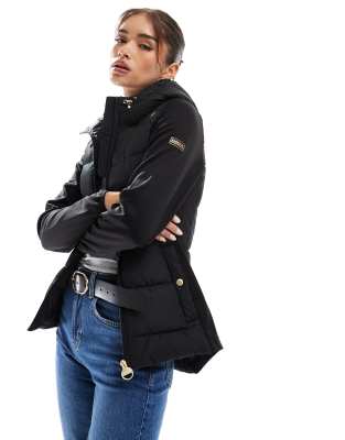 Barbour International - Bondar - Sweatjacke mit Steppmuster-Schwarz