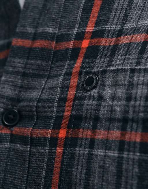 Barbour International Boothe long sleeve check shirt in black, 5 of 5