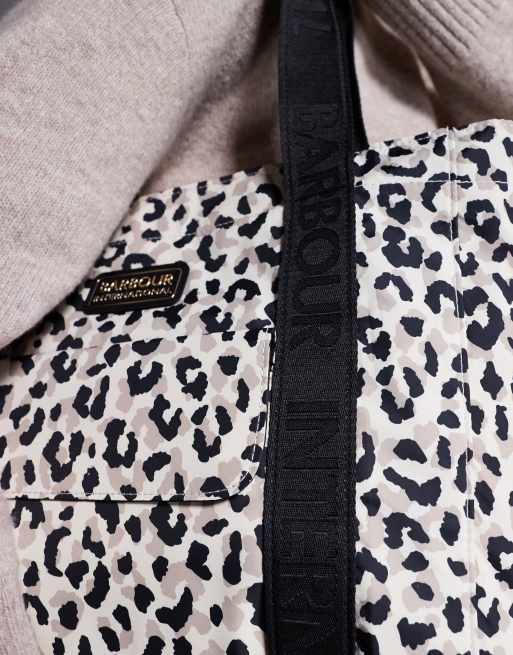 Barbour International Boulevard tote bag in jasmine leopard | ASOS