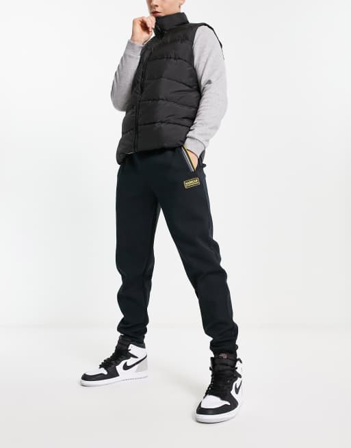 Barbour International Bramley trackies in black