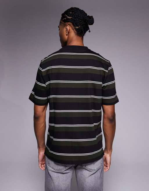 Barbour International – Bruce – T-Shirt in Schwarz mit Streifen, 3 von 5