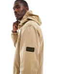 [Barbour International] Barbour International Buckley hooded jacket in beige-Neutral Chest 42.5 trench