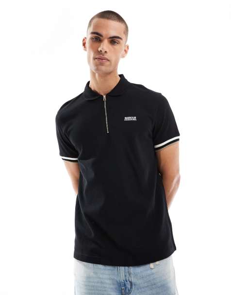 Barbour International – Buxton – Polohemd in Schwarz - view 1