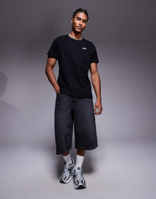 Barbour International Buxton tipped t-shirt in black, 2 of 5