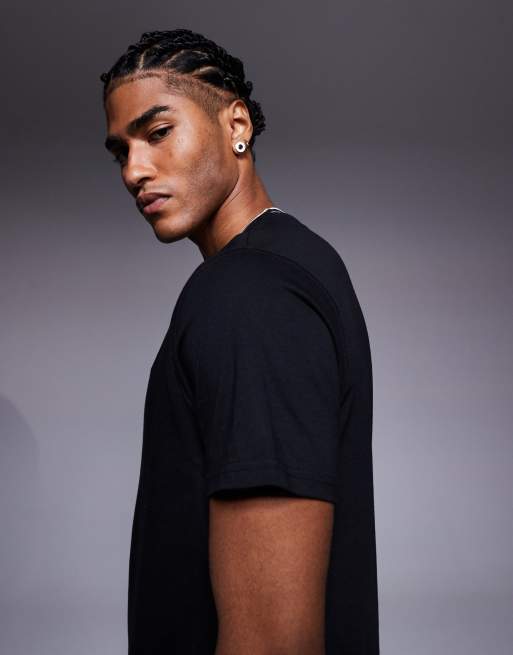Barbour International Buxton tipped t-shirt in black, 4 of 5