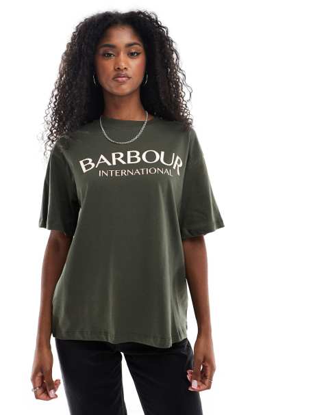 Barbour International – Cali – Kakifärgad t-shirt - view 1