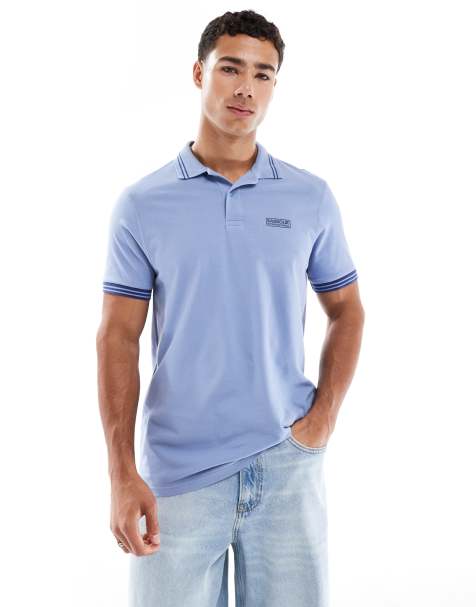 Barbour International calibrated polo shirt in blue - view 1