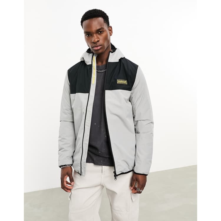 Barbour International Cambell Giacca grigia impermeabile con