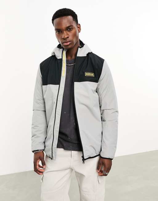 Barbour hot sale grey jacket