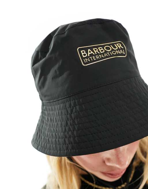 Barbour International Cappello da pescatore double-face verde