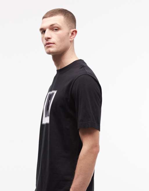Barbour International - Captive - T-shirt à logo graphique encadré - Noir, 5 de 5