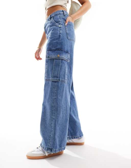Barbour International – Cargo-Jeans in mittlerer Waschung