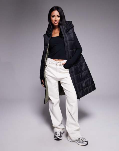 Barbour International Cecilla puffer gilet in black - view 1