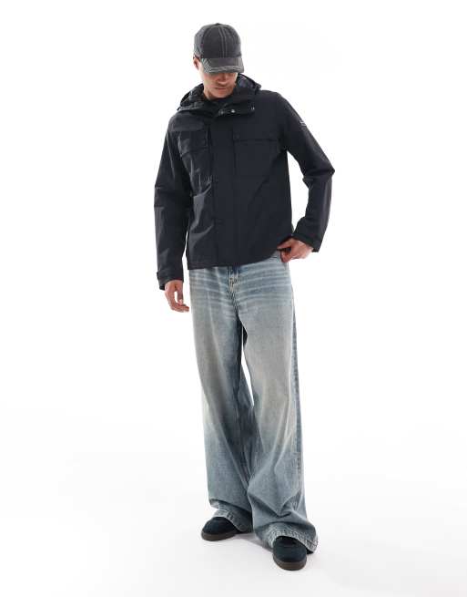 Barbour International Cliffway waterproof hooded jacket in black