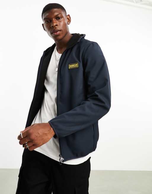 Barbour International - Coldwell - Giacca softshell casual blu navy con zip