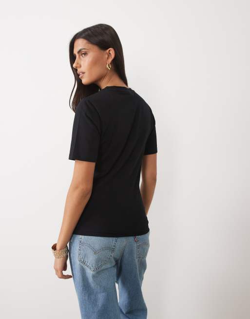 Barbour International Colletta Logo-T-Shirt in Schwarz, 4 von 4