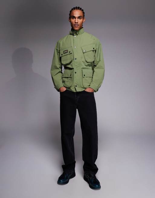 Barbour International Contemporary A7 hooded logo showerproof