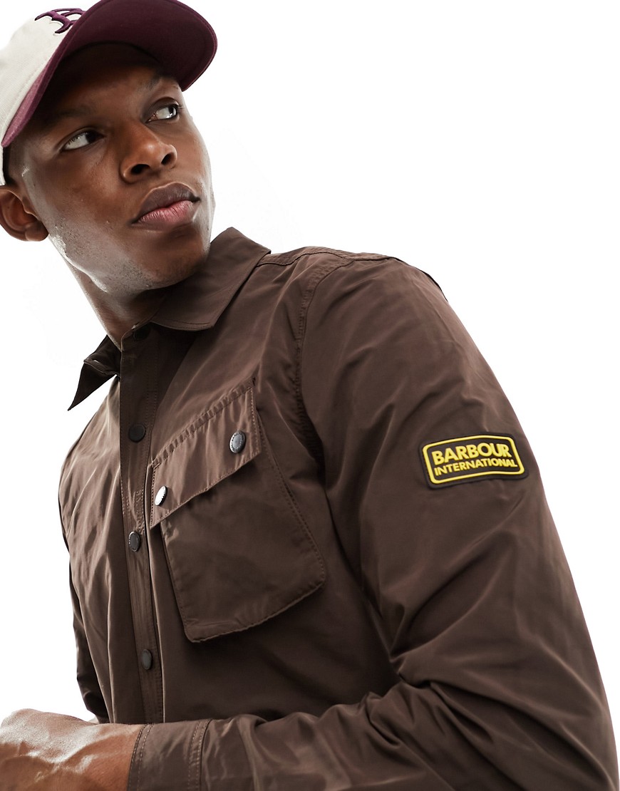 Barbour International Control overshirt- in brown