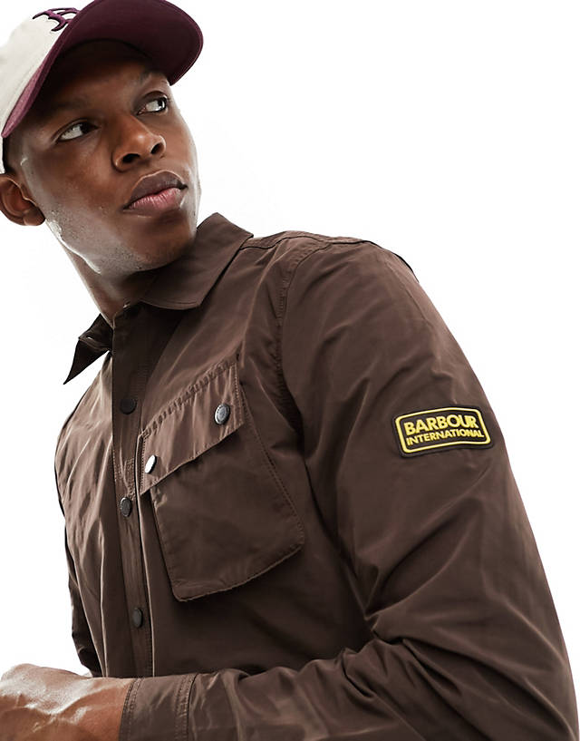 Barbour International - control overshirt- in brown