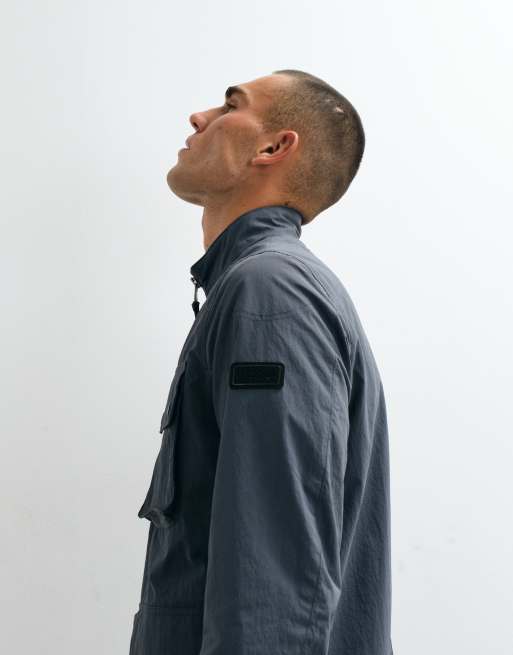 Barbour International Course showerproof jakke i vasket kulsort, 5 af 5