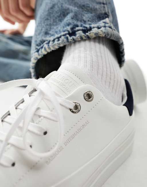 Barbour discount shoes white