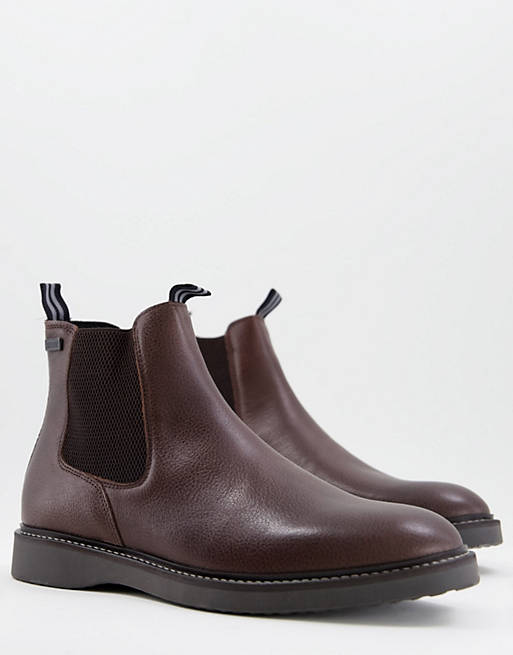 Barbour International Crank leather chelsea boots | ASOS