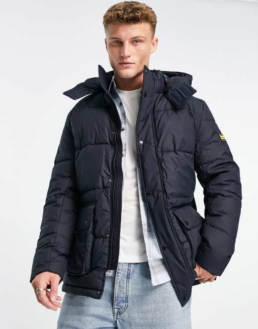 Barbour international best sale jacket kids navy