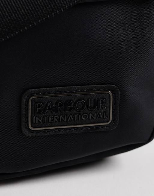 Barbour International Daleson cross body bag in black, 3 of 4