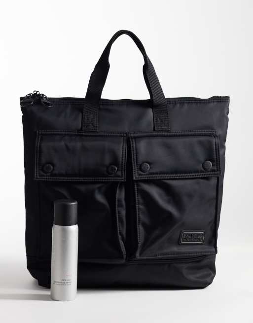 Barbour International Daleson tote bag in black, 2 of 4