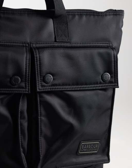 Barbour International Daleson tote bag in black, 3 of 4