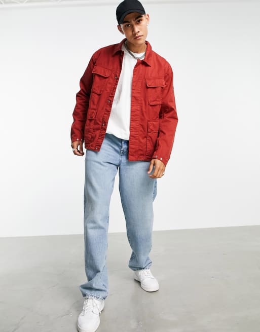 Barbour cheap jeans red