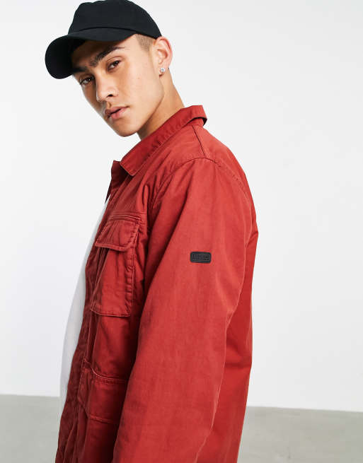 barbour jacke rot